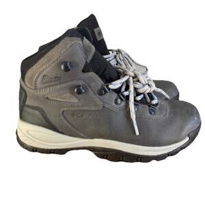 🥾 Columbia Womens 8 Gray Leather Hiking Boots Waterproof Newton Gorpcore 🥾